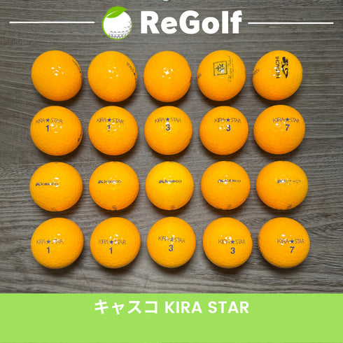【中古】 【送料無料】 ロストボール キャスコ KIRA キラ スター オレンジ 20球 Cランク リゴルフ